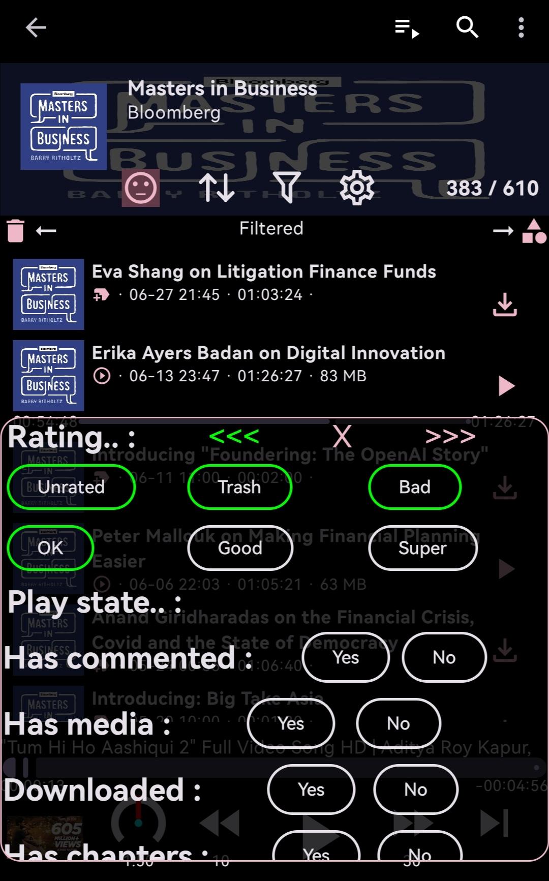 CloudSound - SoundCloud facilitator for Podcini.A screenshot 12