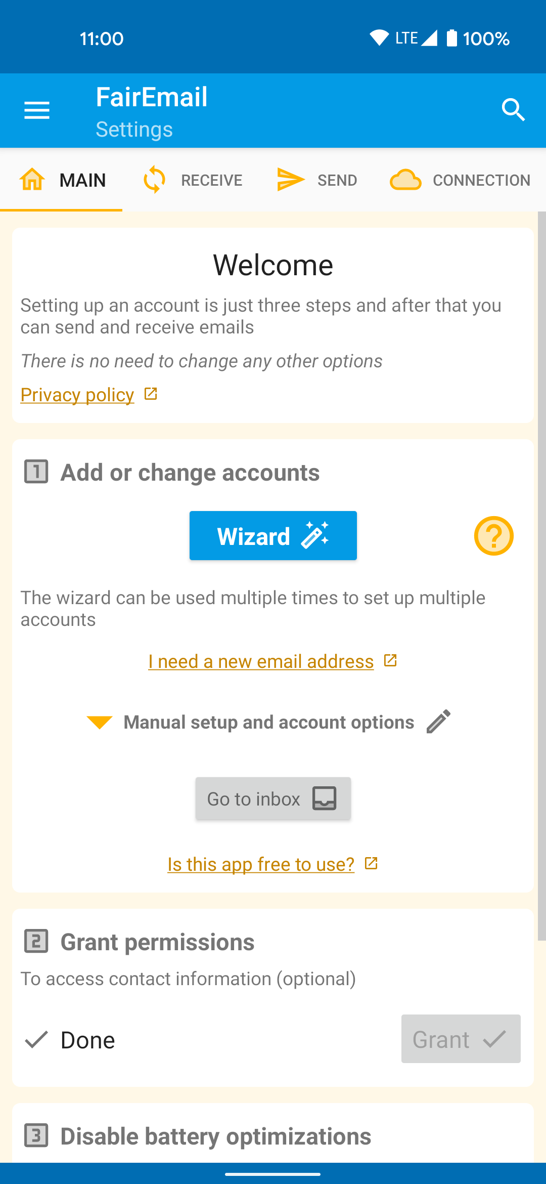FairEmail, privacy aware email screenshot 9